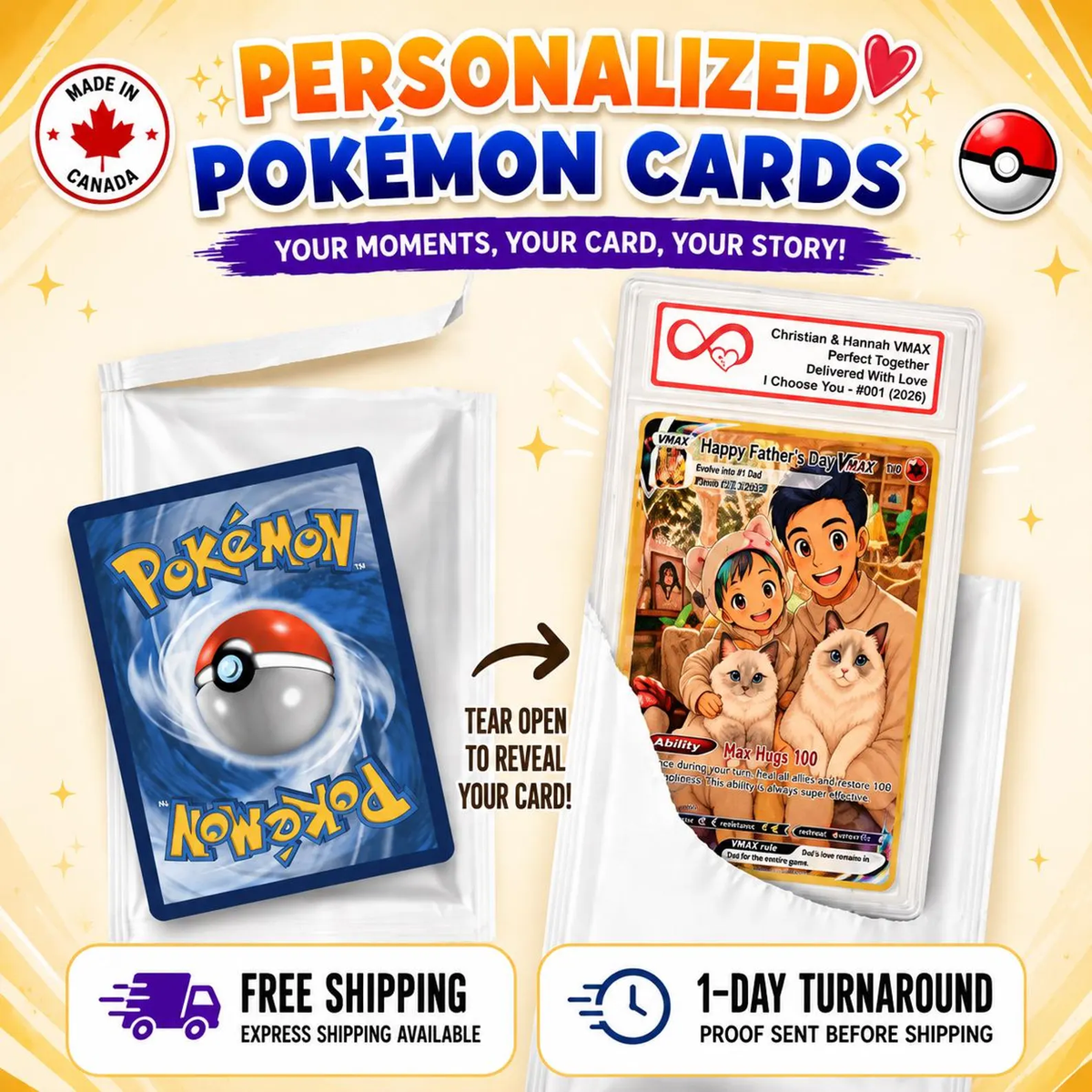 Personalized Pokemon Card